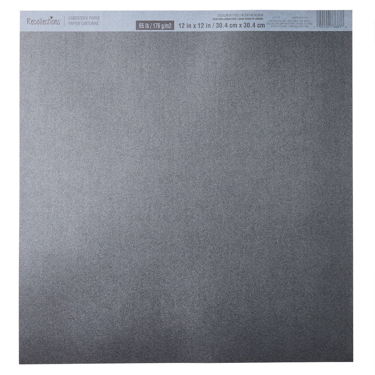 Solid Metallic Paper by Recollections®, 12" x 12"